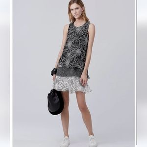 ❤️ NWOT! DIANE VON FURSTENBERG LIZA SILK LAYERED SHIFT DRESS, PETITE
